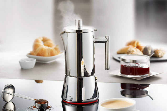Cafetière italienne moderne Gefu Nando tous feux en inox - 4