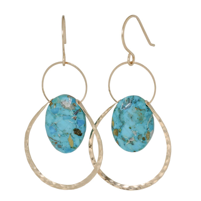 Cali Turquoise Earrings-Lulu Designs