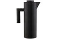 Carafe isotherme Alessi Plissé 1L double paroi design par Michele De Lucchi - Noir