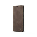 Caseme Magnetic Flip PU Leather Wallet Case for iPhone 6P / 7P / 8P - Brown