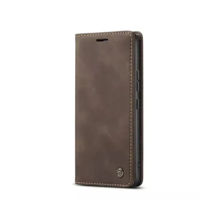 Caseme Magnetic Flip PU Leather Wallet Case for iPhone 6P / 7P / 8P - Brown