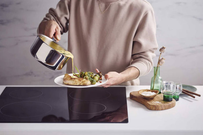 Casserole Beka Maestro 16cm en acier inoxydable 18/10 2 becs verseurs + couvercle
