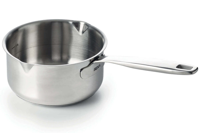 Casserole Beka Maestro en acier inoxydable 18/10 avec 2 becs verseurs - 16cm