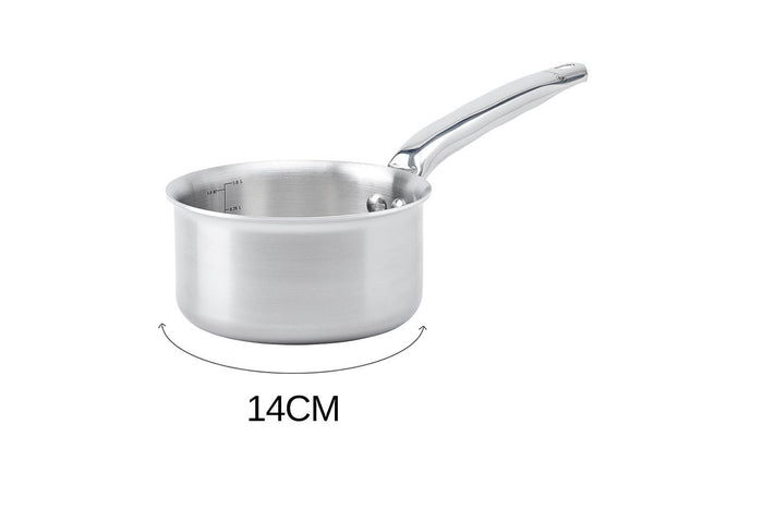 Casserole De Buyer Alchimy en inox 18/10 multicouches 3 plis - 14 cm