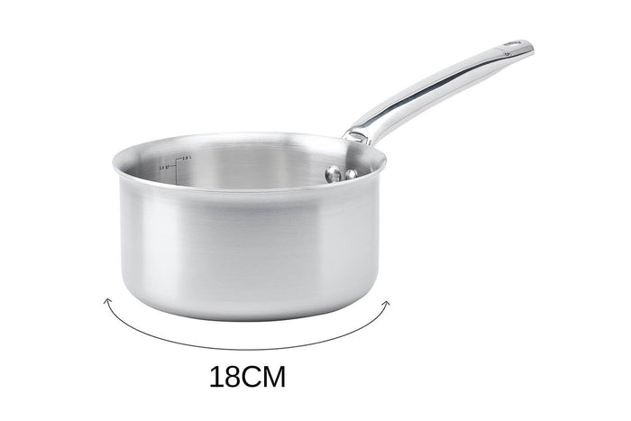 Casserole De Buyer Alchimy en inox 18/10 multicouches 3 plis - 18 cm