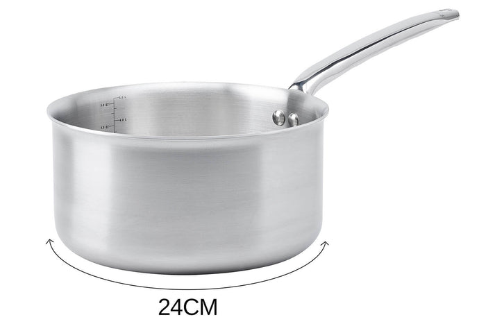 Casserole De Buyer Alchimy en inox 18/10 multicouches 3 plis - 24 cm