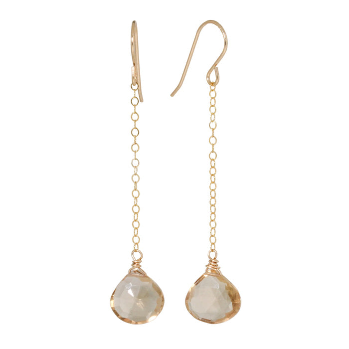 Champagne Quartz Duster Earrings