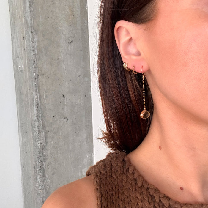 Champagne Quartz Duster Earrings