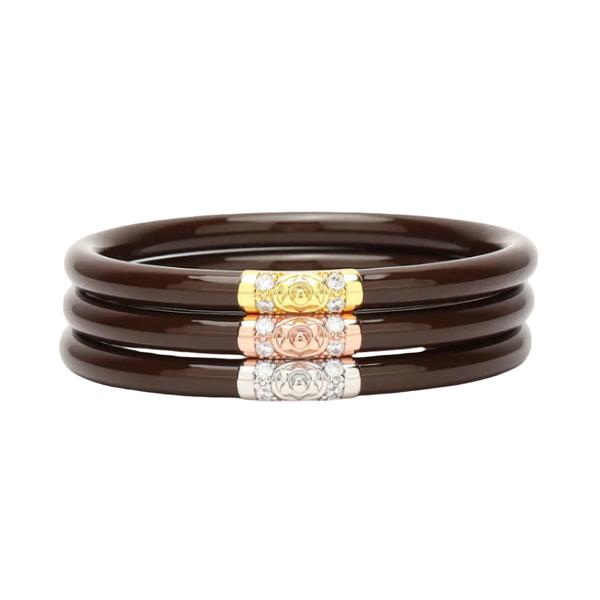 Chocolate Three Kings Bangle Bracelet Set