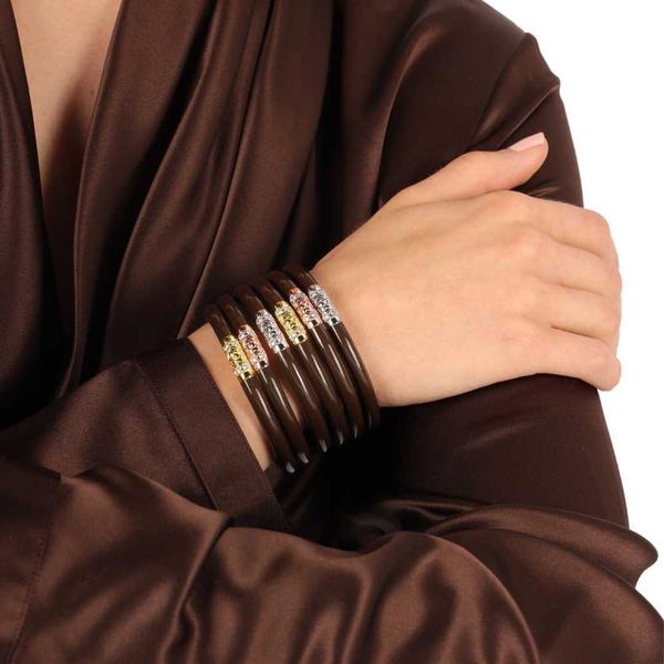 Chocolate Three Kings Bangle Bracelet Set