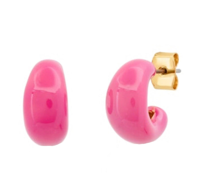 Chunky Enamel Hoops-TAI