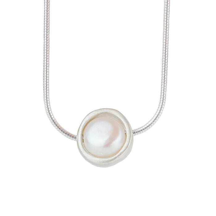 Circle Pearl Necklace-Philippa Roberts