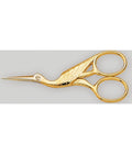 Ciseaux broderie NOGENT HB 9 cm chromés cigogne dorés