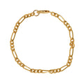 Classic Figaro Gold-Filled Chain Bracelet-Chemistry Jewelry