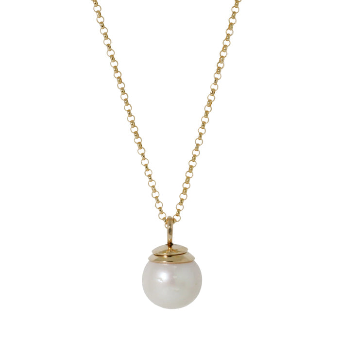 Cleo White Pearl Necklace-Lulu Designs