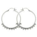 Clover Hoop Earrings-Jane Diaz