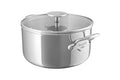 Cocotte Mauviel M'Urban4 en fonte d'inox avec couvercle en verre compatible induction - 16cm