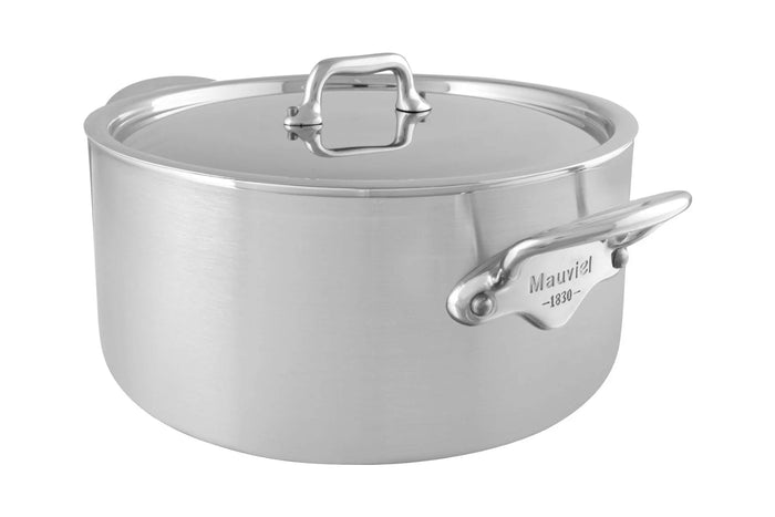 Cocotte Mauviel M'Urban4 en fonte d'inox avec couvercle inox compatible induction - 18cm