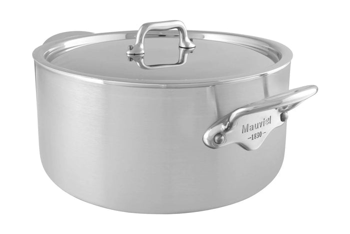 Cocotte Mauviel M'Urban4 en fonte d'inox avec couvercle inox compatible induction - 20cm