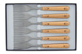 Coffret 6 fourchettes de table Nontron 87601 manche buis pyrogravé 10cm