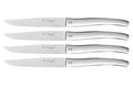 Coffret bois 4 couteaux à steak Alphonse Lou Laguiole inox monobloc - Miroir