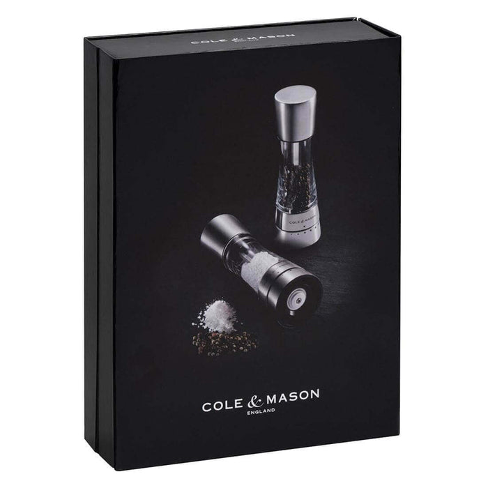 Coffret de 2 moulins sel/poivre Derwent Cole & Mason 19cm - Inox