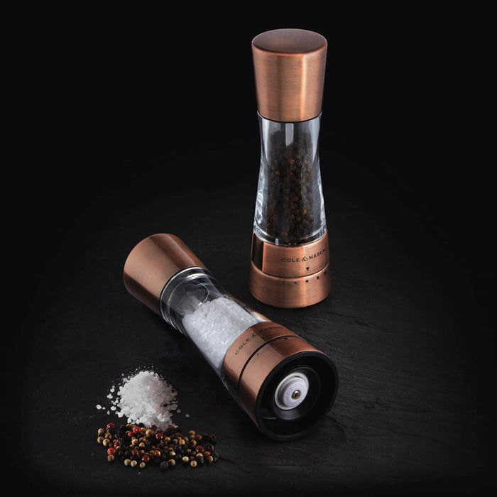 Coffret de 2 moulins sel/poivre Derwent Cole & Mason 19cm - Cuivre