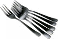 Coffret de 6 fourchettes dessert Amefa Austin inox revêtement coloré - Gris graphite