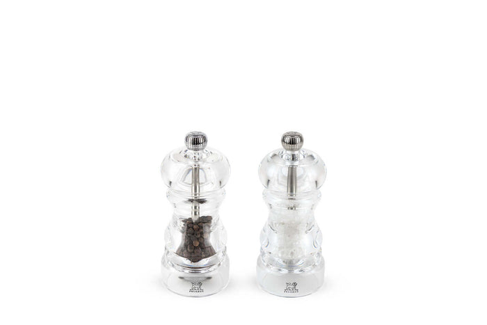 Coffret duo moulin à sel et poivre Peugeot Nancy en acrylique - 12 cm