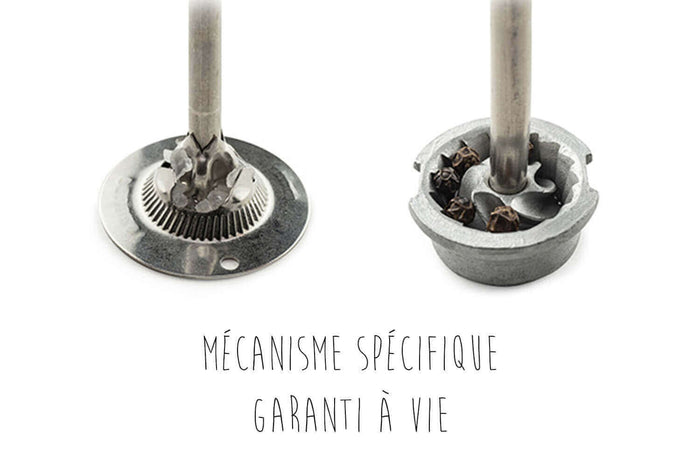 Coffret duo moulin à sel et poivre Peugeot Tahiti en bois noir + blanc