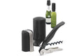 Coffret tire bouchon vin et champagne Pulltex 3 pièces - Noir