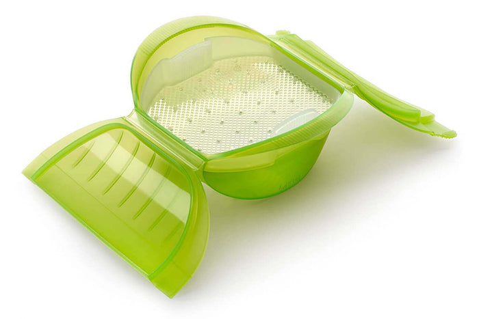 Coffret vapeur Lékué Maxi vert avec filtre - 1 à 2 personnes