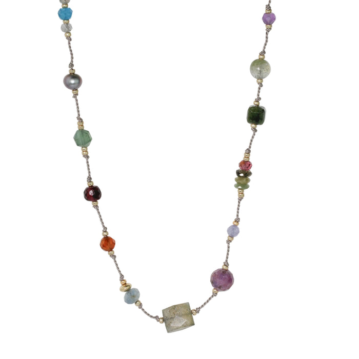 Confetti Fall Gemstone Necklace