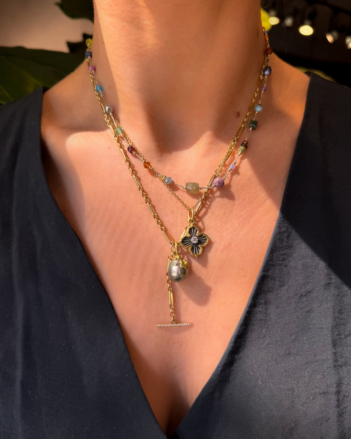 Confetti Fall Gemstone Necklace