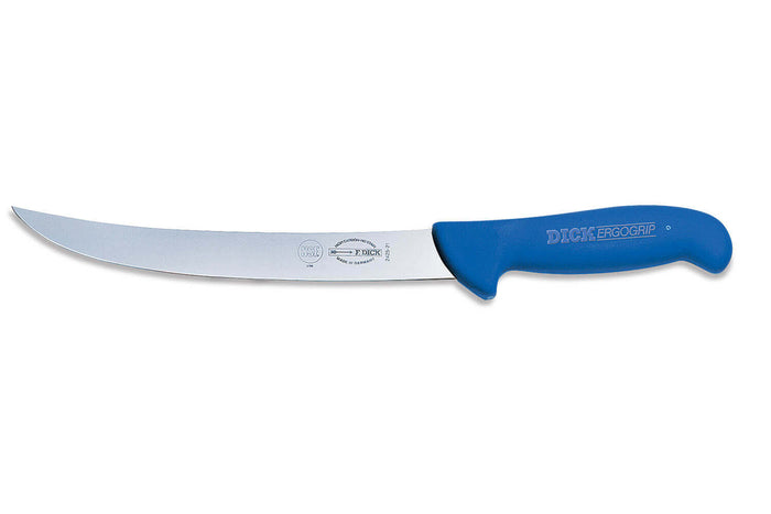 Couteau à découper Dick Ergogrip manche bleu - 26 cm