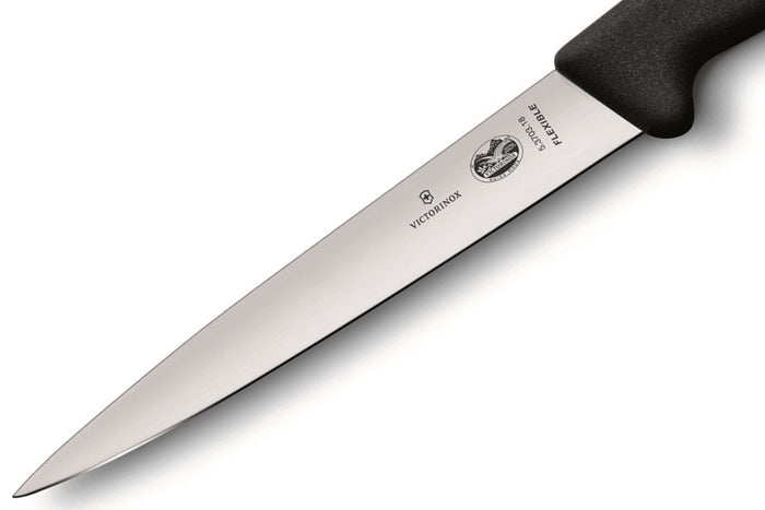 Couteau à dénerver/filet de sole Victorinox 5.3703.16 lame 16cm manche fibrox noir