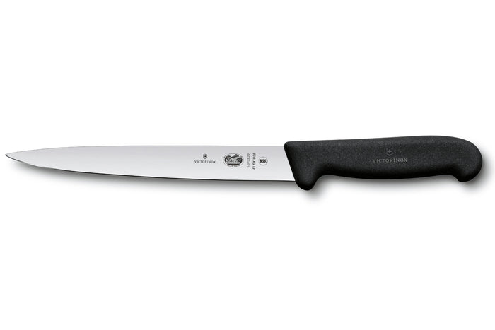 Couteau à dénerver/filet de sole Victorinox 5.3703.20 lame 20cm manche fibrox noir