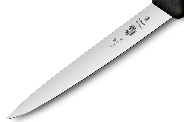 Couteau à dénerver/filet de sole Victorinox 5.3703.20 lame 20cm manche fibrox noir