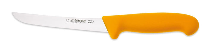 Couteau à dépouiller pro Giesser lame 15cm 2605 - Jaune foncé