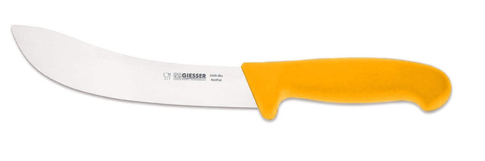 Couteau à dépouiller pro Giesser lame 18cm 2405 - Jaune foncé