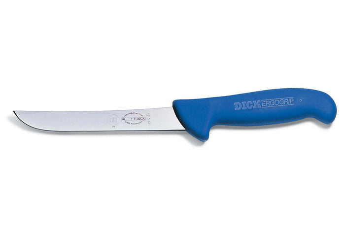 Couteau à désosser Dick Ergogrip forme scandinave manche bleu - 18 cm