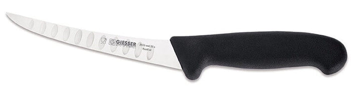 Couteau à désosser pro Giesser lame alvéolée rigide 15cm 2515 - Noir