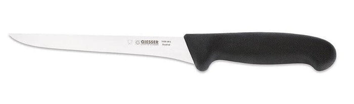 Couteau à désosser pro Giesser lame droite effilée 18cm 3105 - Noir