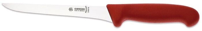 Couteau à désosser pro Giesser lame droite effilée 18cm 3105 - Rouge