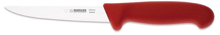 Couteau à désosser pro Giesser lame droite rigide 14cm 3165 - Rouge