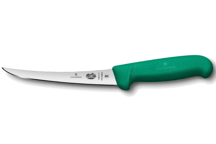 Couteau à désosser Victorinox 5.6614.12 lame renversée flexible 12cm manche fibrox vert