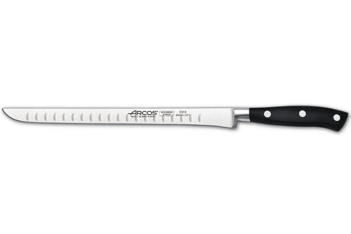 Couteau à jambon Arcos Riviera forgé lame alvéolée 25cm