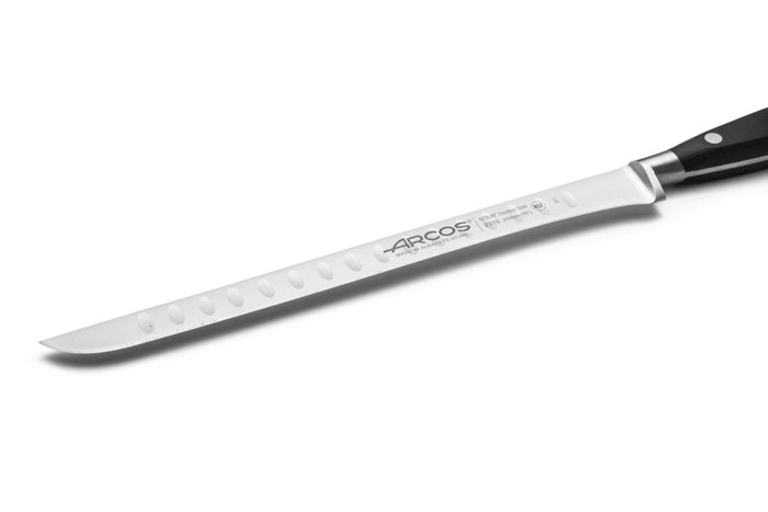 Couteau à jambon Arcos Riviera forgé lame alvéolée 25cm