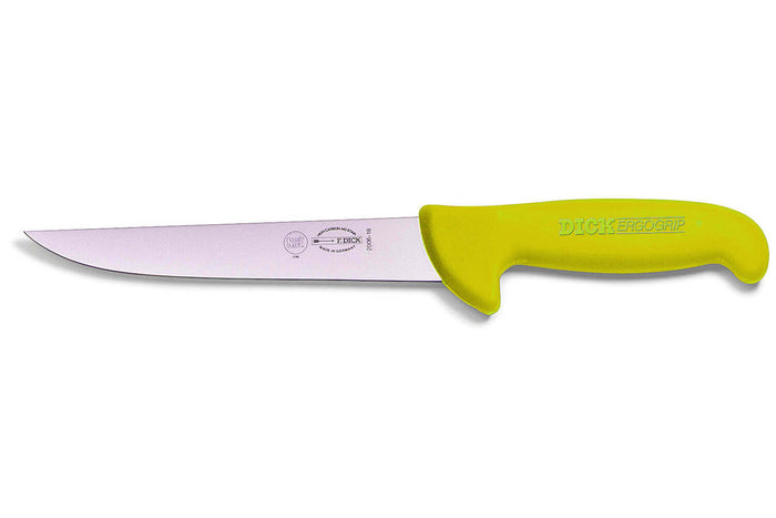Couteau à saigner Dick Ergogrip lame 15cm manche synthétique - Jaune