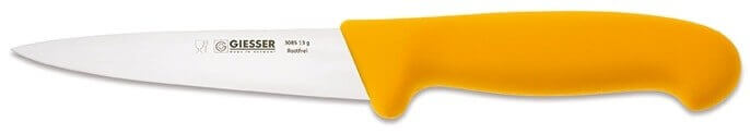 Couteau à saigner pro Giesser lame 13cm 3085 - Jaune foncé